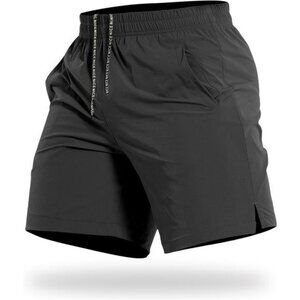 Mens 7 Inch Workout Shorts Quick Dry Lightweight Gym Running Shorts Pockets